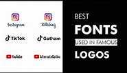 best Fonts used in famous Logos