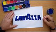 How to draw the Lavazza logo - Come disegnare il logo di Lavazza