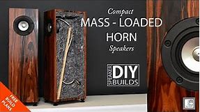 Horn Speaker - DIY Compact Mass Loaded Horn Speakers Mark Audio Full range Drivers.