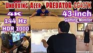 Unboxing ACER PREDATOR CG437K | Gaming Monitor | 43-inch | 4K | 144 Hz | HDR 1000