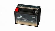 Chrome Battery YB9-BS Maintenance Free Replacement Battery: 12 Volts, 9Ah, Nut and Bolt (T3) Terminal