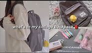 what's in my university backpack + pack with me | back to school 2021 🎒🧃