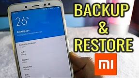 Xiaomi MIUI 9 Backup and Restore Guide | Take Full Backup of MI Phones