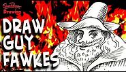 How to Draw Guy Fawkes - for kids and beginners