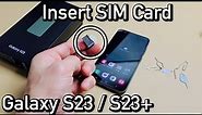 How to Insert SIM Card in Galaxy S23 & 23+ (& Check Mobile Settings)