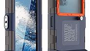 Diving Phone Case, Underwater Photography Video Housings with Lanyard[50ft/15m], Snorkeling Waterproof Phone Case for iPhone 11/12/13 14 Series Samsung S22/S21/S20 LG Motorola Google etc Navy Blue