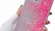 Luminous Effect Moving Quicksand Back Case Cover for iPhone 12 Mini,Noctilucent Glow in The Dark Flowing Glitter Sparkle Liquid Clear Bumper