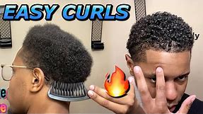 AFRO TO CURLS | MEN'S CURLY HAIR ROUTINE | How To Make Hair Curly