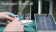 Solar powered hydrogen fuel cell demo