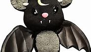 Bat Plush Stuffed Animal Toys,Halloween Black Bat Decor Soft Hugging Plush Doll Toy Gifts,for Kids Birthday, Halloween, Christmas (Black,11.8inch)