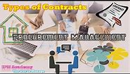 Types of Contract, Different Contract Types Explained, 3 Types of Contracting, IPM Academy