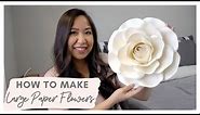 DIY LARGE PAPER FLOWERS ❀ CRICUT IS OPTIONAL! - (files can be found on Etsy)