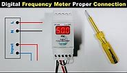 How To Wire Frequency meter / Digital Frequency Meter Connection @TheElectricalGuy