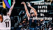 Jordan Ford Saint Mary’s Gaels 34 PTS 6 REBS vs Arizona State | Basketball Hall of Fame Showcase