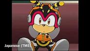 (OLD) Sonic X Comparison: Charmy Crying and Vector Makes Espio Sneeze (Japanese VS English)