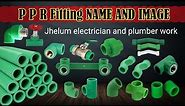 PPR Fitting Name And Image | PPR pipe fitting parts with images
