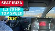 Seat Ibiza 1.2 70 Hp - Top Speed (Wide Angle)