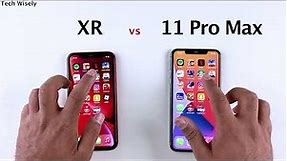 iPhone XR vs 11 Pro Max Speed Test