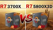Ryzen 3700X vs 5800X3D | Benchmark | 1080p | 1440p - REAL USE SCENARIO