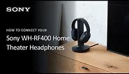 Sony | How to Connect Your WH-RF400 Home Theater Headphones to Your TV