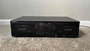 Sony TC-WR535 Stereo Dual Double Cassette Deck Tape Player