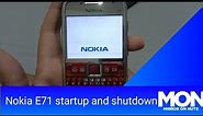 Nokia E71 startup and shutdown