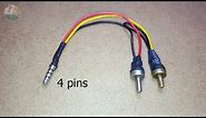 Connect 3.5 mm Headphone (4 pins) to Stereo audio jack | Mobile to woofer system connector cable