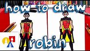 How To Draw Robin From Young Justice