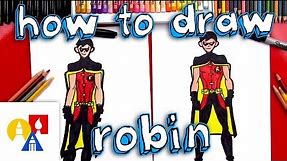 How To Draw Robin From Young Justice