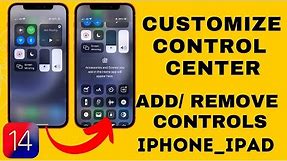 iPhone 15 (Pro, Plus, Max): Customize Control Center, iPad in iOS 17 (2024) & Older iPhone