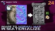QUICK TIPS | Generate Normal Maps From Images With MATERIALIZE (ft. Midjourney & Substance Painter)