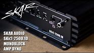 Skar Audio SKv2-2500.1D Monoblock Amplifier Dyno Runs using SMD AD-1 Dyno