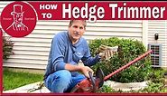 How to Use an Electric Hedge Trimmer to Trim Bushes