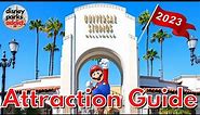 Universal Studios Hollywood ATTRACTION GUIDE - 2023 - All Rides + Shows - Los Angeles, California