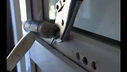 How to open a broken uPVC window lock