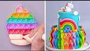 TOP Fancy Unicorn Cake Decorating Ideas | Viral Rainbow Cake Decorating Videos | Cake Lovers