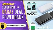 Remax 30000mAh Power Bank Unboxing And Review | Daraz Offer