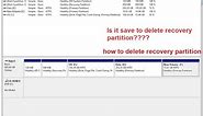 how to delete recovery partition in windows 10 /8/7