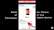 How to check the Date of Purchase of an iPhone or Macbook