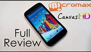 Micromax Canvas HD A116 Full Review - All you need to know!!! - Cursed4Eva.com