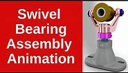 Swivel Bearing Assembly Drawing animation | Machine drawing | Diploma assembly drawing