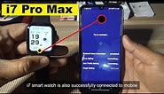 i7 Pro Max SmartWatch Setup | i7 Pro Max Smartwatch Connect to Phone | Unboxing & Time Setting