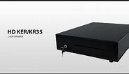 Medium under-counter cash drawer with removable insert / HD KER/KR35 HDWR