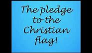 Pledges to the American flag, Christian flag and the Bible