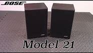 Bose Model 21 bookshelf speaker review and demo