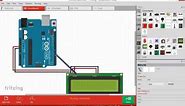 New FRITZING LCD interface with arduino uno