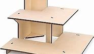 3-Tier Corner Retail Table Display Stands for Vendor Events with Shelves for Products - Rack Stand for Retail Counter Tower Risers for Display, Craft Shows, Farmers Market, Tradeshows
