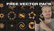 Free Acid Vector Shapes pack for Graphic Designers!