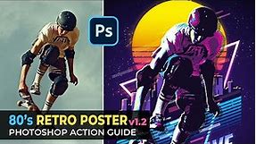 80s Retro Poster (v1.2) Photoshop Action Guide