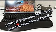 LIZRROT Ergonomic Keyboard Model GEPC325ABUS 2 in 1 Split Keyboard and Trackball Mouse Combo Review